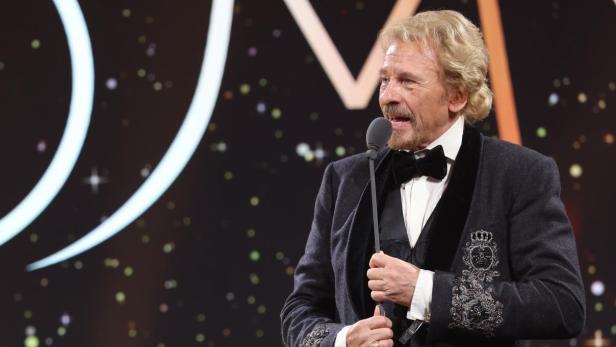 Thomas Gottschalk bei der Romy Verleihung in Kitzbühel auf der Bühne 