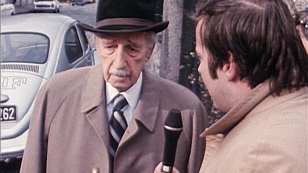 ORF-Doku "Im Schatten der RAF": Walter Palmers wird nach seiner Freilassung November 1977 von einem Reporter interviewt