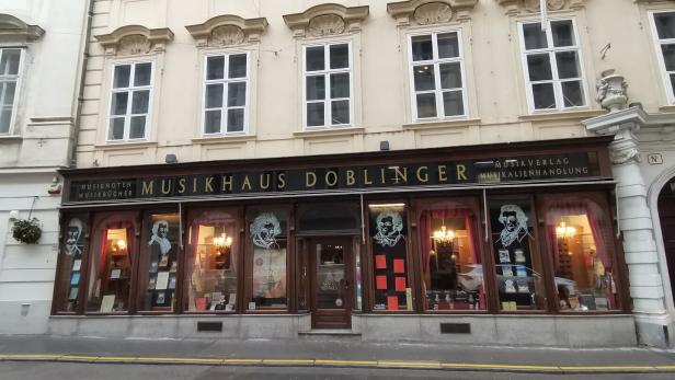 Das Musikhaus Doblinger in Wien.