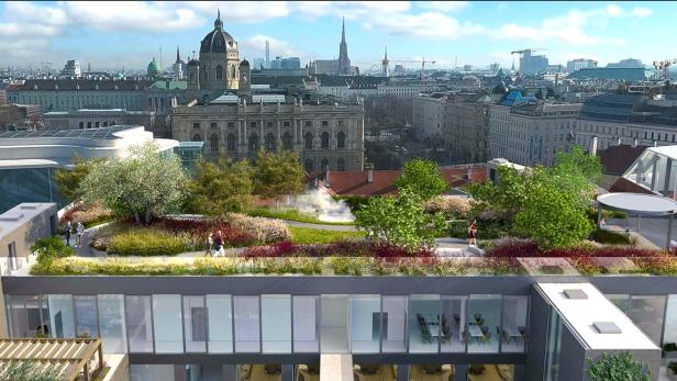 Rendering des Dachparks.