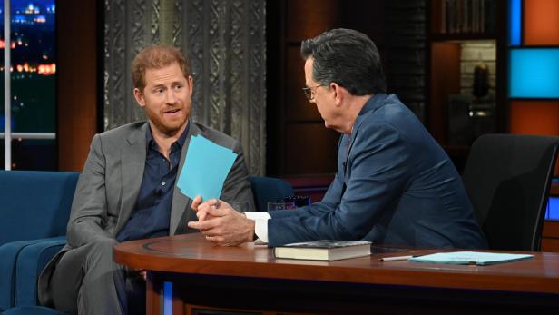 Prinz Harry in Late Show mit Stephen Colbert