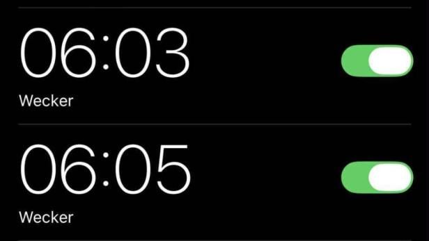 Wecker auf dem iPhone