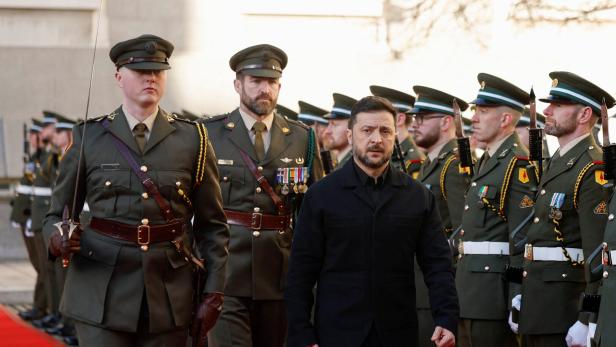 Wolodymyr Selenskyj bei seinem Besuch in Irland