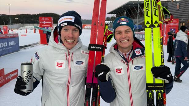 Sieger Johannes Lamparter (re.) und der zweitplatzierte Franz-Josef Rehrl