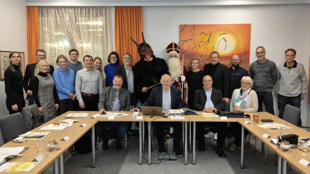 Gemeinderat Mank mit Krampus