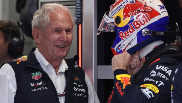 Helmut Marko mit Max Verstappen