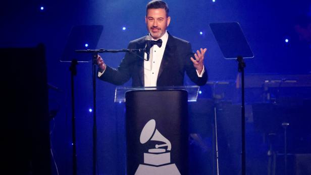 FILE PHOTO: Jimmy Kimmel speaks in Beverly Hills