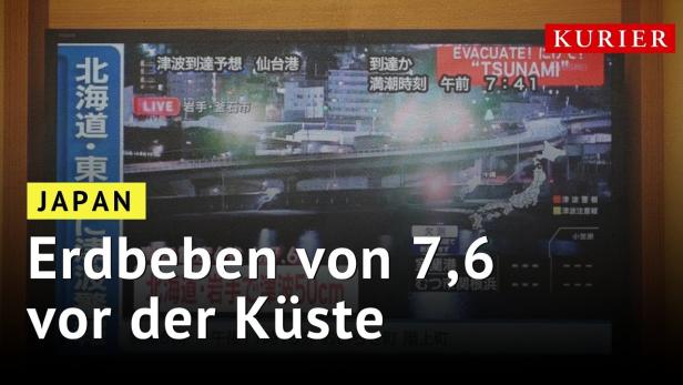 7,5-Erdbeben in Japan: Tsunami-Warnung und Evakuierungen