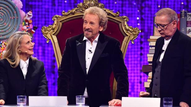 Barbara Schöneberger, Thomas Gottschalk und Günther Jauch in ihrer letzten Sendung