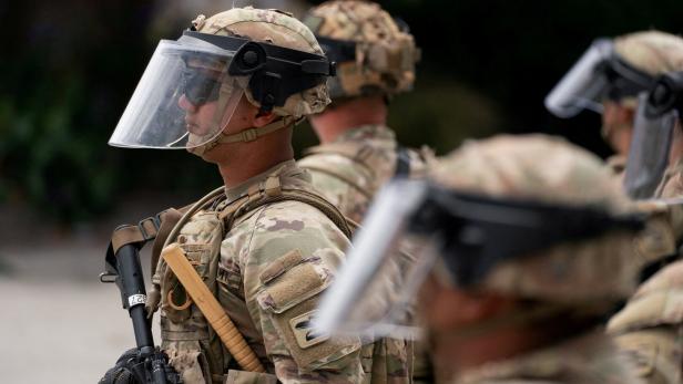 FILE PHOTO: California National Guard in Los Angeles