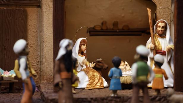 Chocolate-made nativity scene in Cordoba