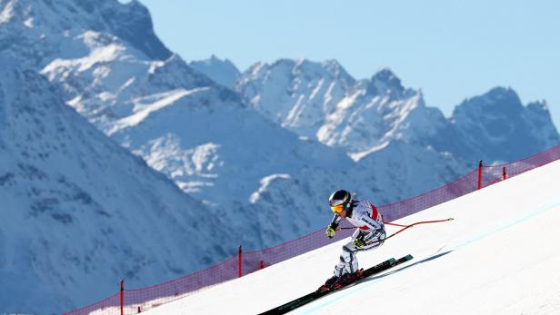 Ester Ledecka war im 2. Trainingslauf für die Abfahrt in St.Moritz die Schnellste
