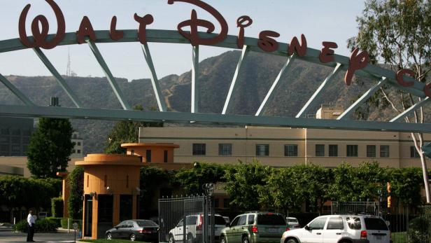 FILE PHOTO: The main gate of entertainment giant Walt Disney Co. is pictured in Burbank