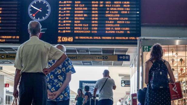 Italy's rail workers strike