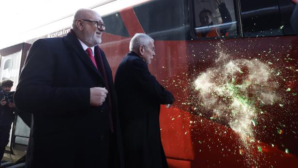 FESTAKT ÖBB "ERÖFFNUNG KORALMBAHN": MATTHÄ / VAN DER BELLEN