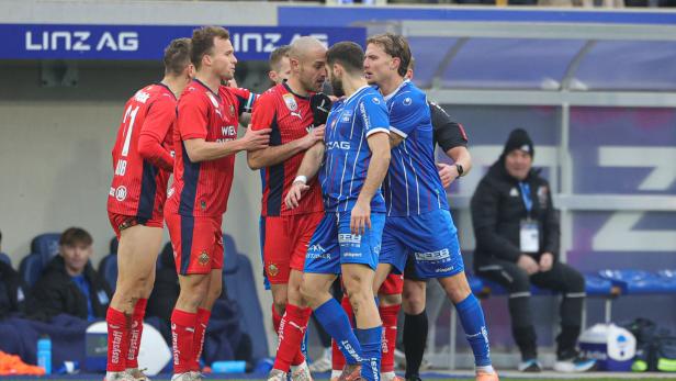 FUSSBALL: ADMIRAL BUNDESLIGA/ 17. RUNDE: FC BLAU WEIß LINZ - SK RAPID WIEN