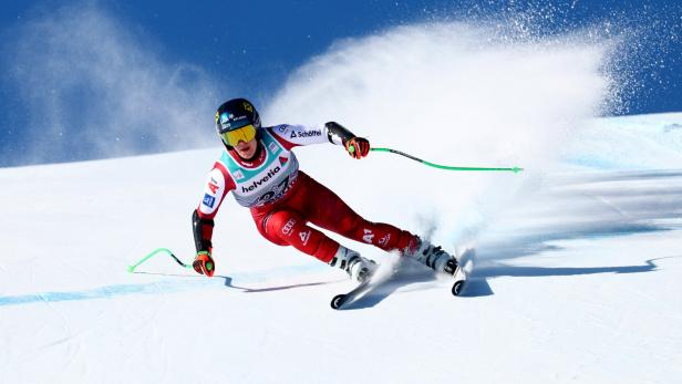 Magdalena Egger beim Super-G in St. Moritz