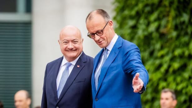 Kanzler Merz trifft Österreichs Kanzler Stocker