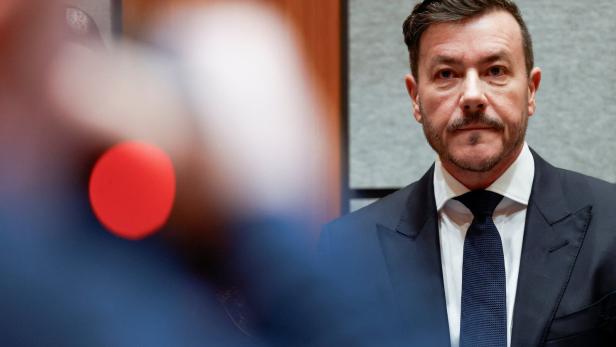 Austrian former property tycoon Rene Benko awaits the start of his second insolvency fraud trial in Innsbruck