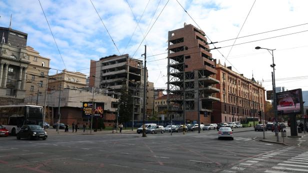 Serbian parliament debates law set to speed up development of a luxury compound by an investment company set up by Jared Kushner, in Belgrade
