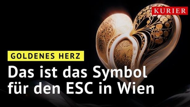 Goldenes Herz: Das ist das Symbol für den ESC in Wien