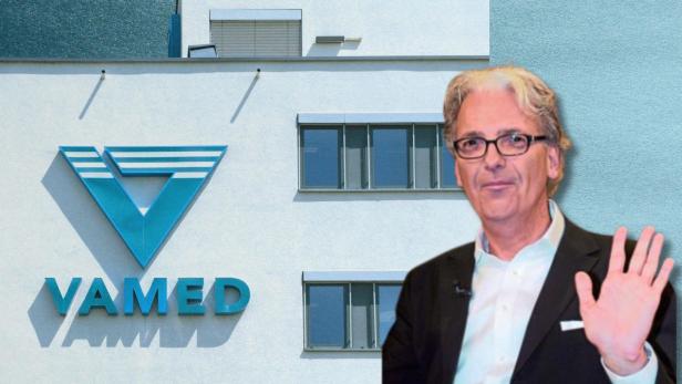 zu sehen ist ein Gebäude der Vamed Engineering und der deutsche Klinikunternehmer Ulrich Marseille