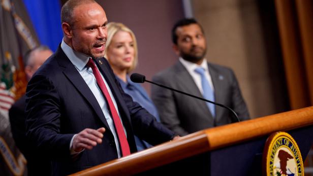 US-AG-BONDI-AND-FBI-DIRECTOR-PATEL-HOLD-PRESS-CONFERENCE-ON-JAN.