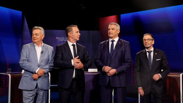 Last TV discussion of politicians before Sunday's Austrian general elections