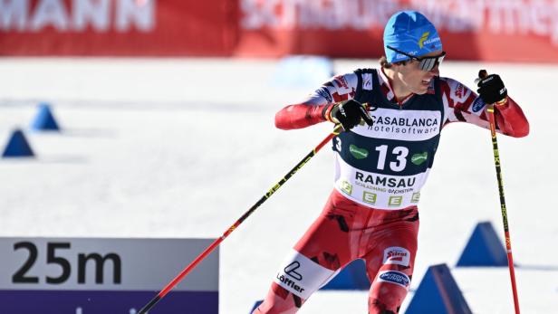 Stefan Rettenegger auf der Langlaufloipe in der Ramsau