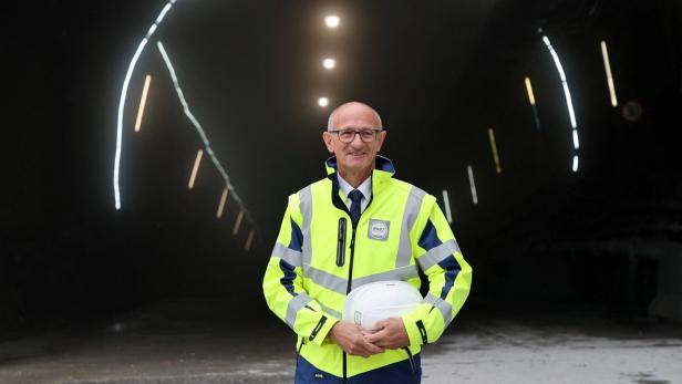 Inside the Brenner Basis Tunnel near Innsbruck