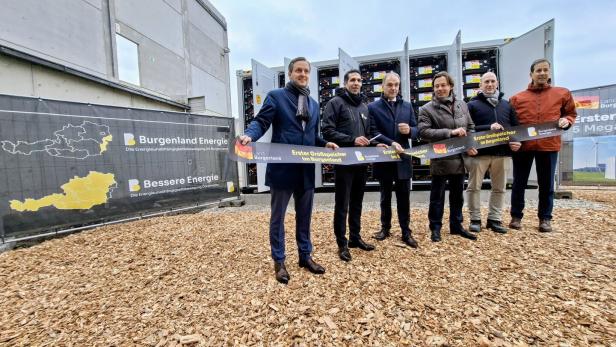 Batteriespeicher der Burgenland Energie in Siegendorf