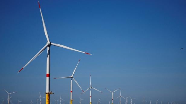 FILE PHOTO: French President Macron visits the Saint-Nazaire offshore wind farm