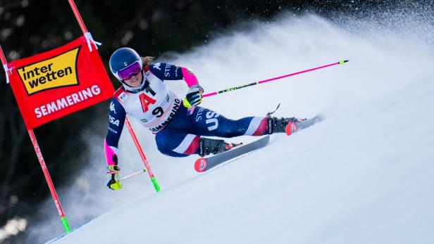 SKI-WELTCUP AM SEMMERING - RTL DER FRAUEN: MOLTZAN (USA)