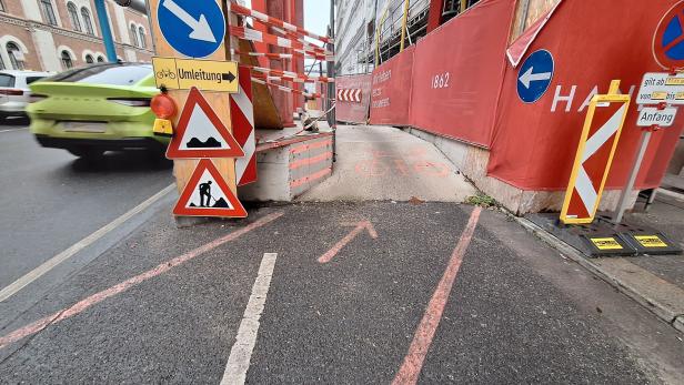 Zeigt gefährliche Umleitung.