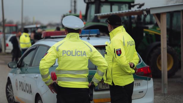 Polizeibeamte in der Slowakei