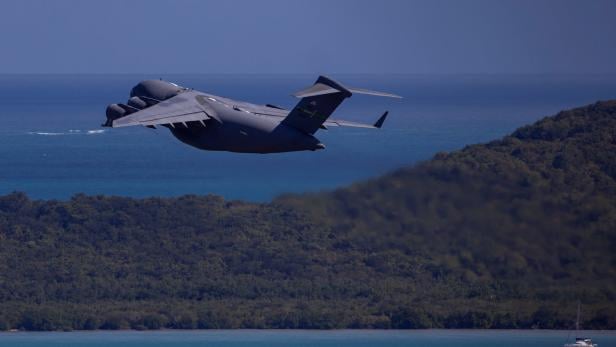 Military build up continues in Puerto Rico, amid tensions between U.S. President Trump's administration and the government of Venezuelan President Nicolas Maduro