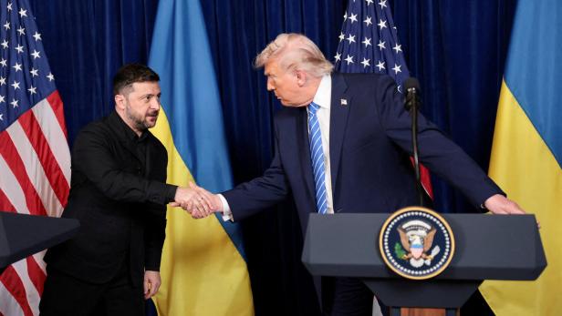 U.S. President Trump meets Ukrainian President Zelenskiy in Florida
