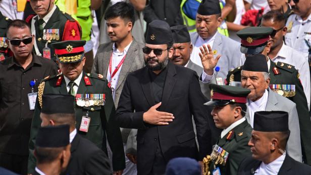 Balendra Shah attends Indra Jatra festival at Kathmandu Durbar Square in Kathmandu