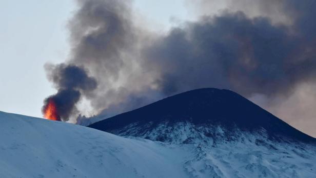 Mount Etna erupts in Sicily