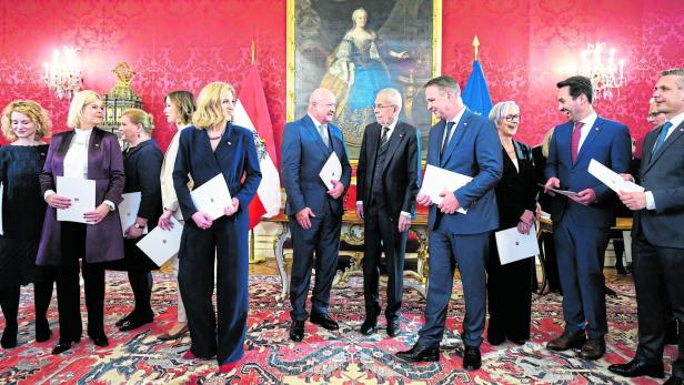 Angelobung Dreierkoalition