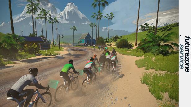 Screenshot aus Zwift