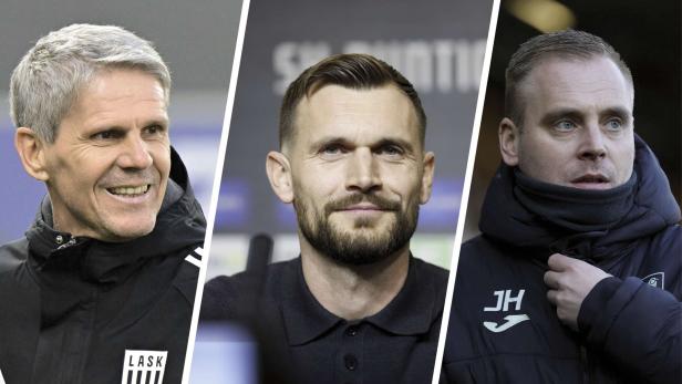  Kühbauer (l.), Ingolitsch, und Thorup (r.) 