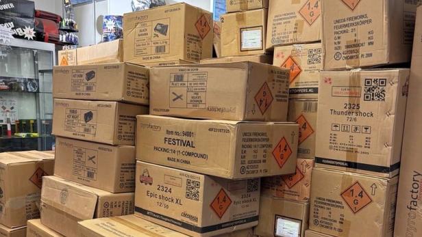 Gruppe Sofortmaßnahmen / Pyrotechnik sichergestellt.