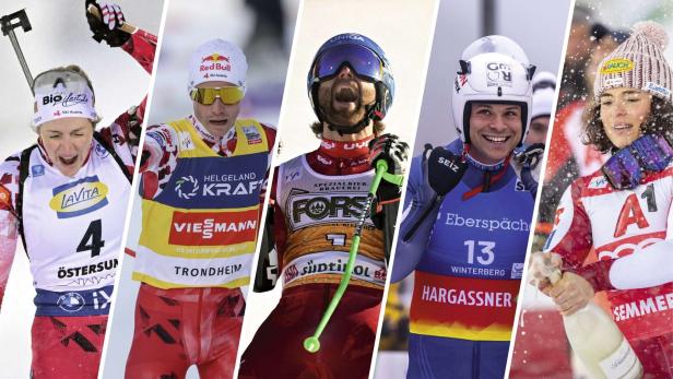 Siegergesichter der Saison 2025/'26: 