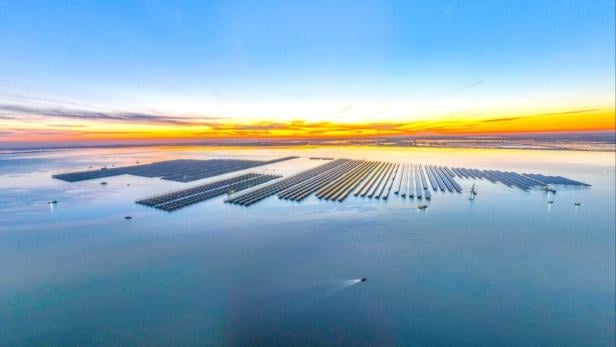 Die Offshore-Anlage in China.