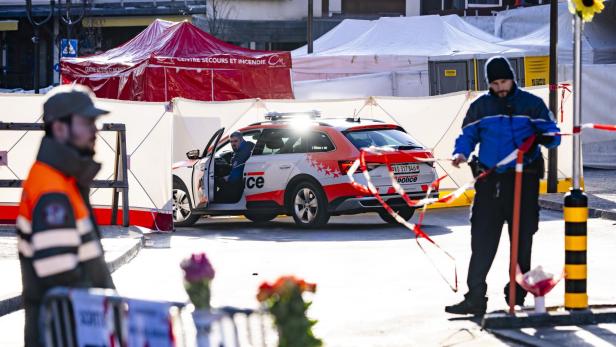 Polizei in Crans-Montana