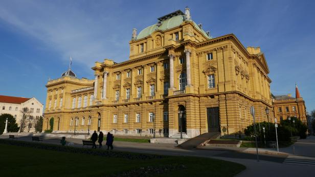 Schönbrunnergelbes Opernhaus: In Kroatiens Hauptstadt erinnert so manches an Wien