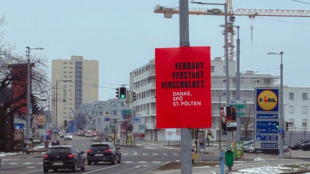 Rotes Wahlplakat