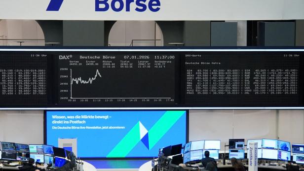 German share price index DAX graph is pictured at the stock exchange in Frankfurt