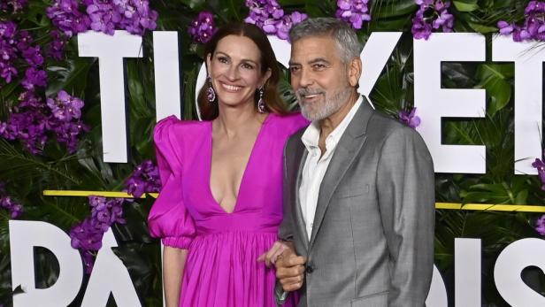 Julia Roberts und George Clooney bei Pressetermin
